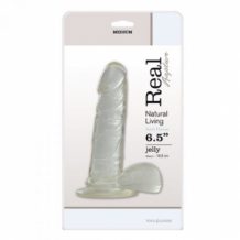 Jelly Dildo Real Rapture Clear 6.5