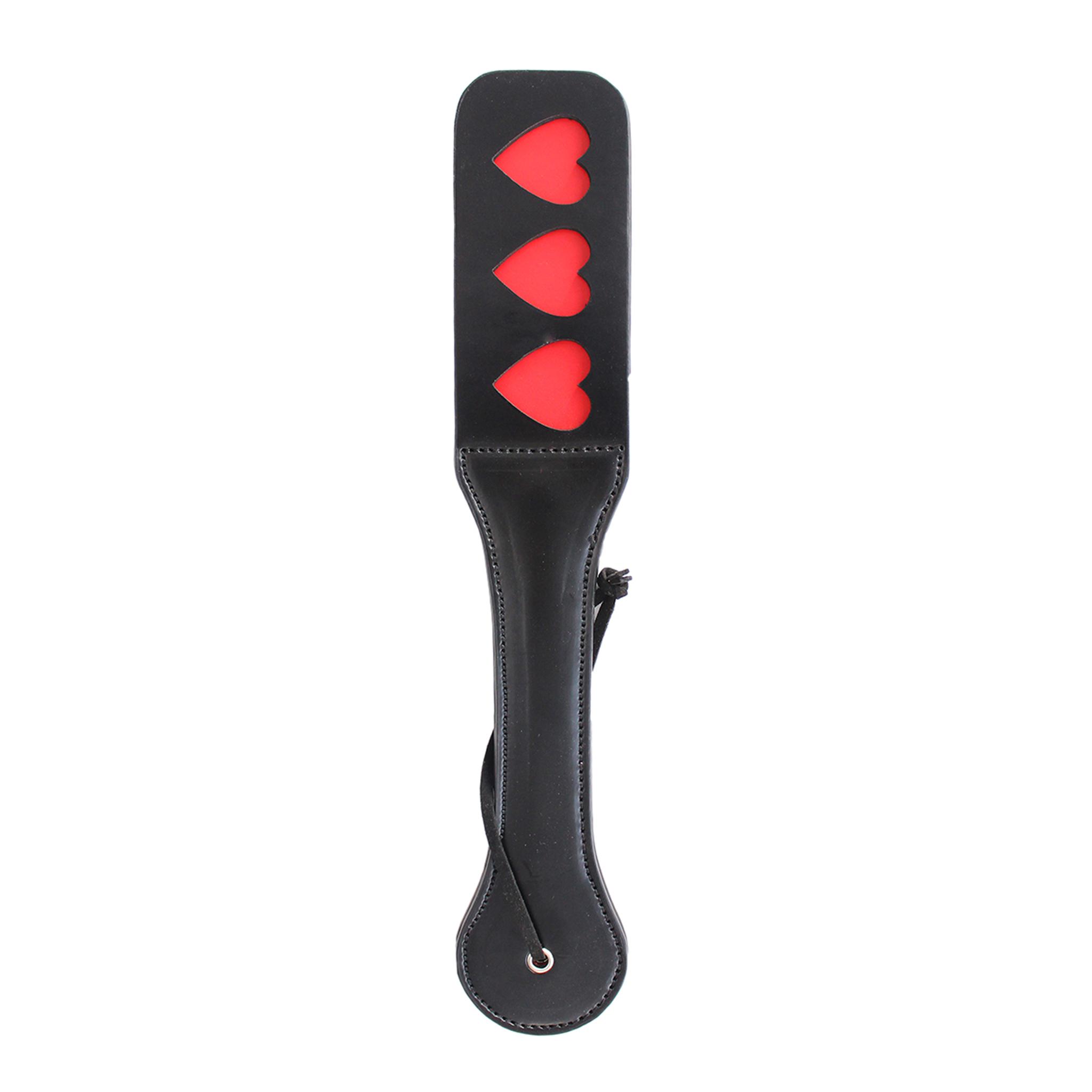 Paddle HEARTS 32cm black/red