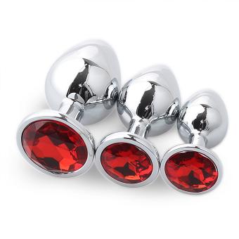 SILVER ROUND RED MEDIUM