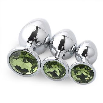 SILVER ROUND GREEN MEDIUM