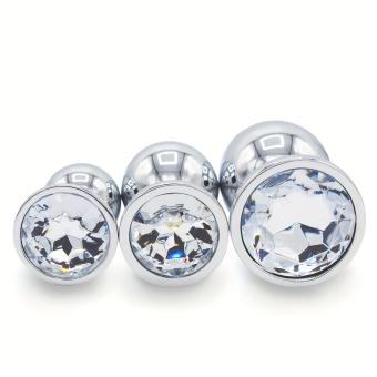 SILVER ROUND CLEAR SMALL