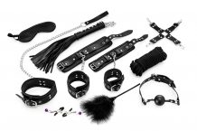 Complete 11-Piece Bondage Set for Beginners II - Black