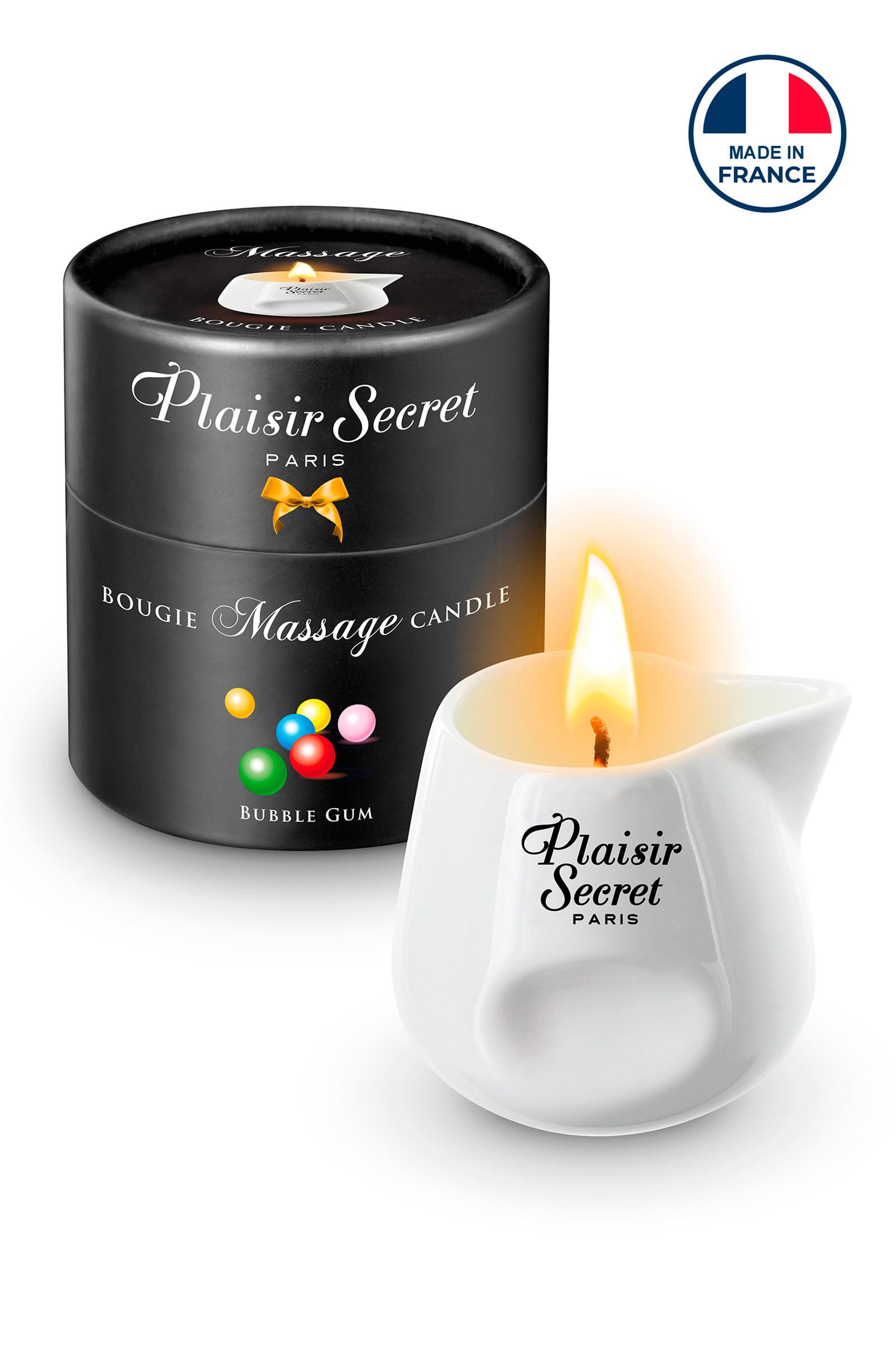 Plaisir Secret Bubble Gum Massage Candle 80ml