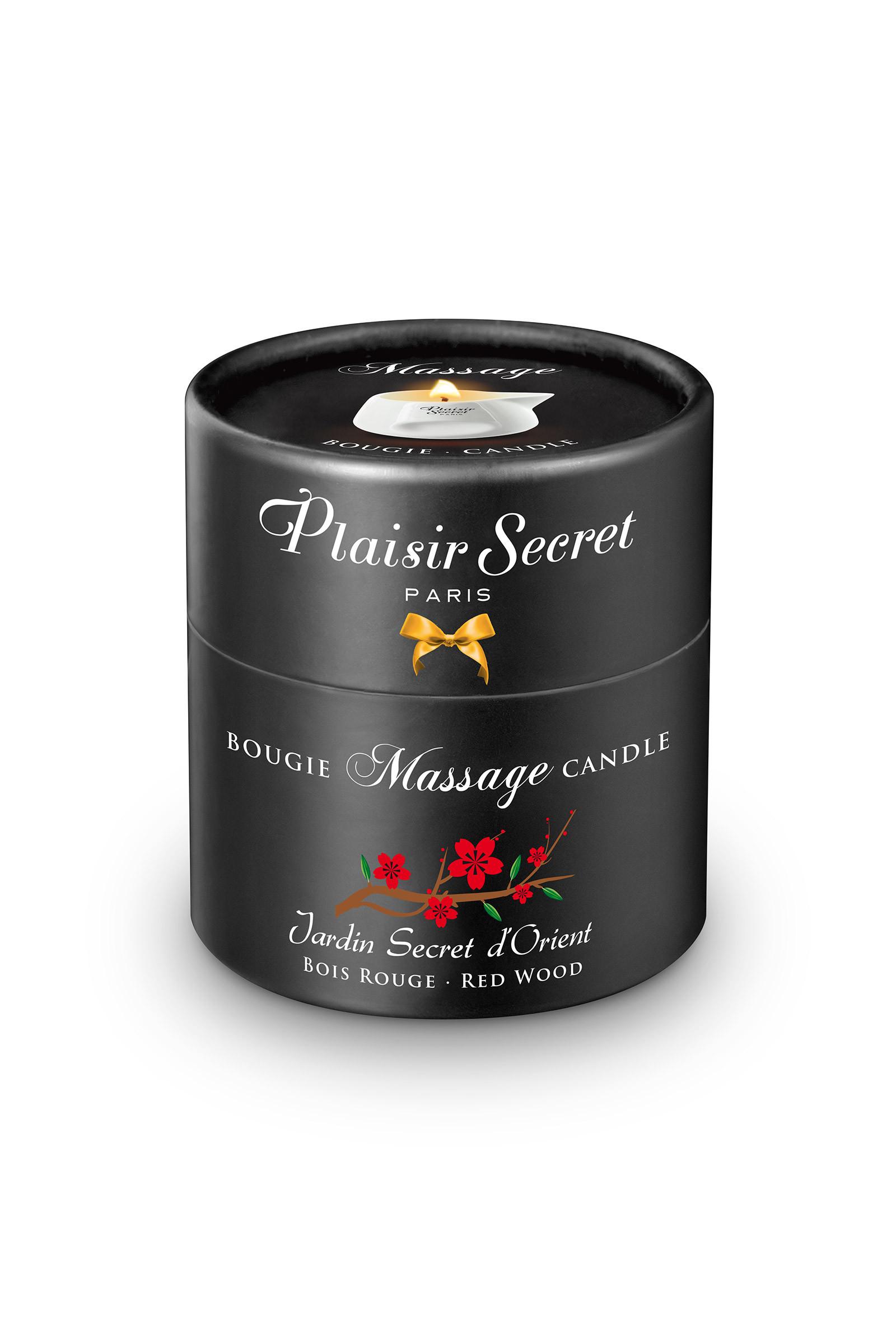 Plaisir Secret Red Wood Massage Candle 80ml
