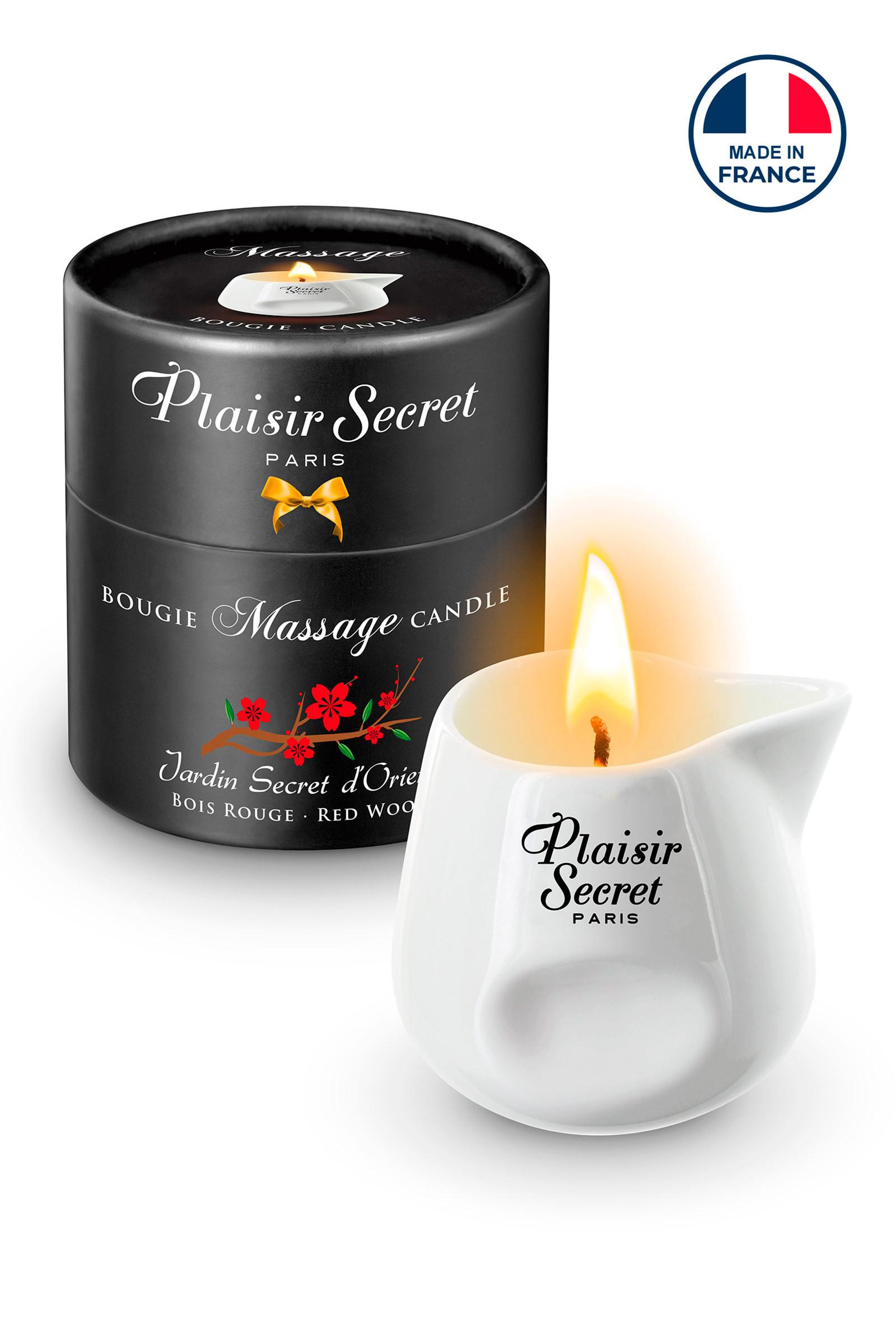 Plaisir Secret Red Wood Massage Candle 80ml