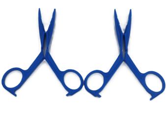 Plastic Scissor Nipple Clamps - Blue