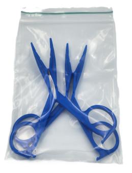 Plastic Scissor Nipple Clamps - Blue