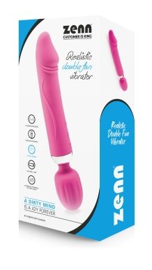 Realistic Double Fun Vibrator