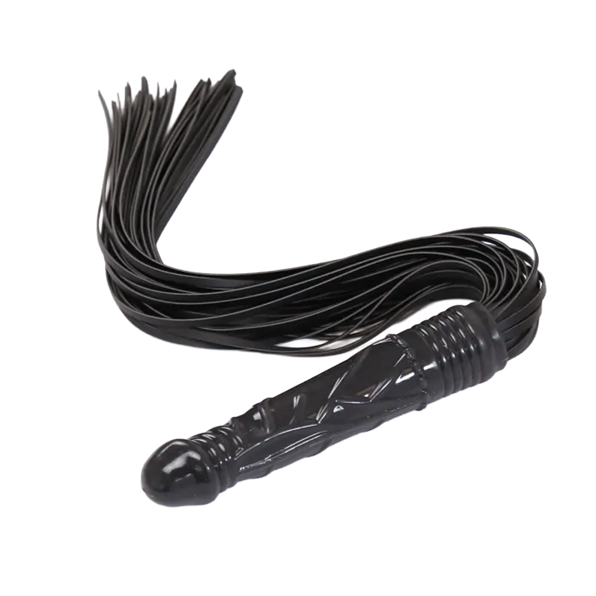 Dildo Handle Flogger Black