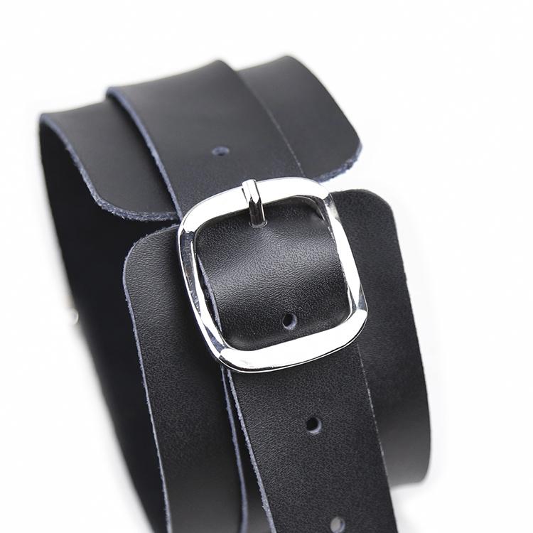 Leather Ankle Cuffs Black
