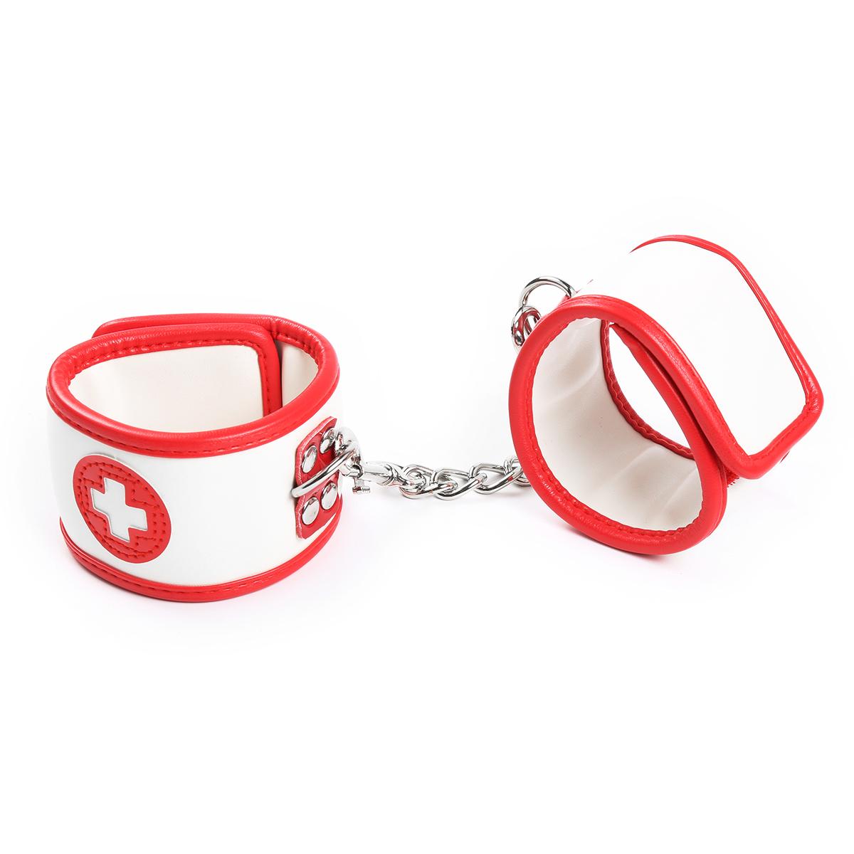 Ankle Cuffs Red/White