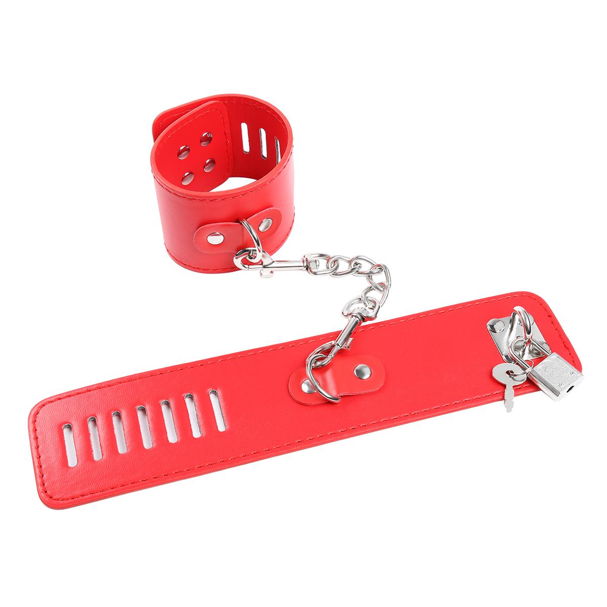 Lockable Hand Cuffs Red