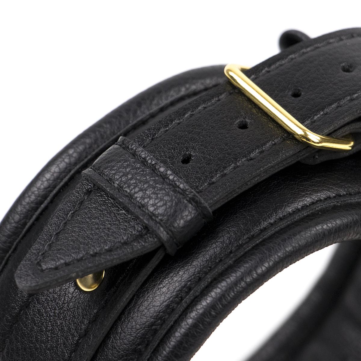 Collar with Leash Black/Gold