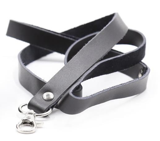 Leather Leash Black