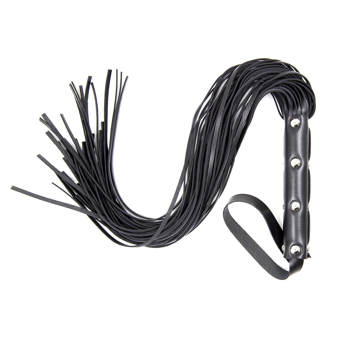 Stud Flogger 63cm Black
