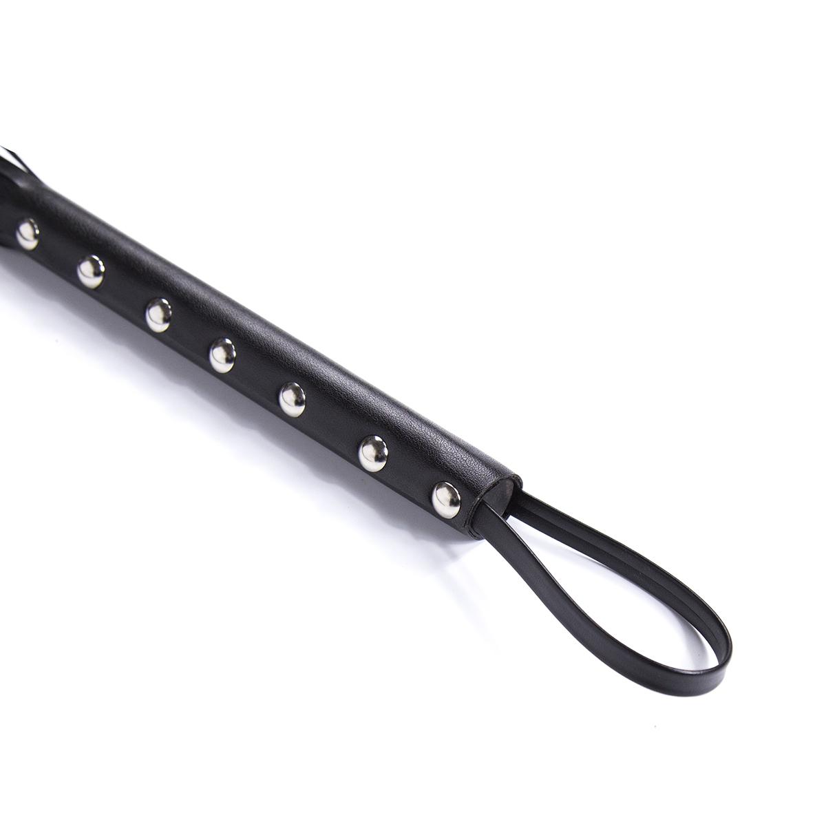 Studded Flogger 60cm Black