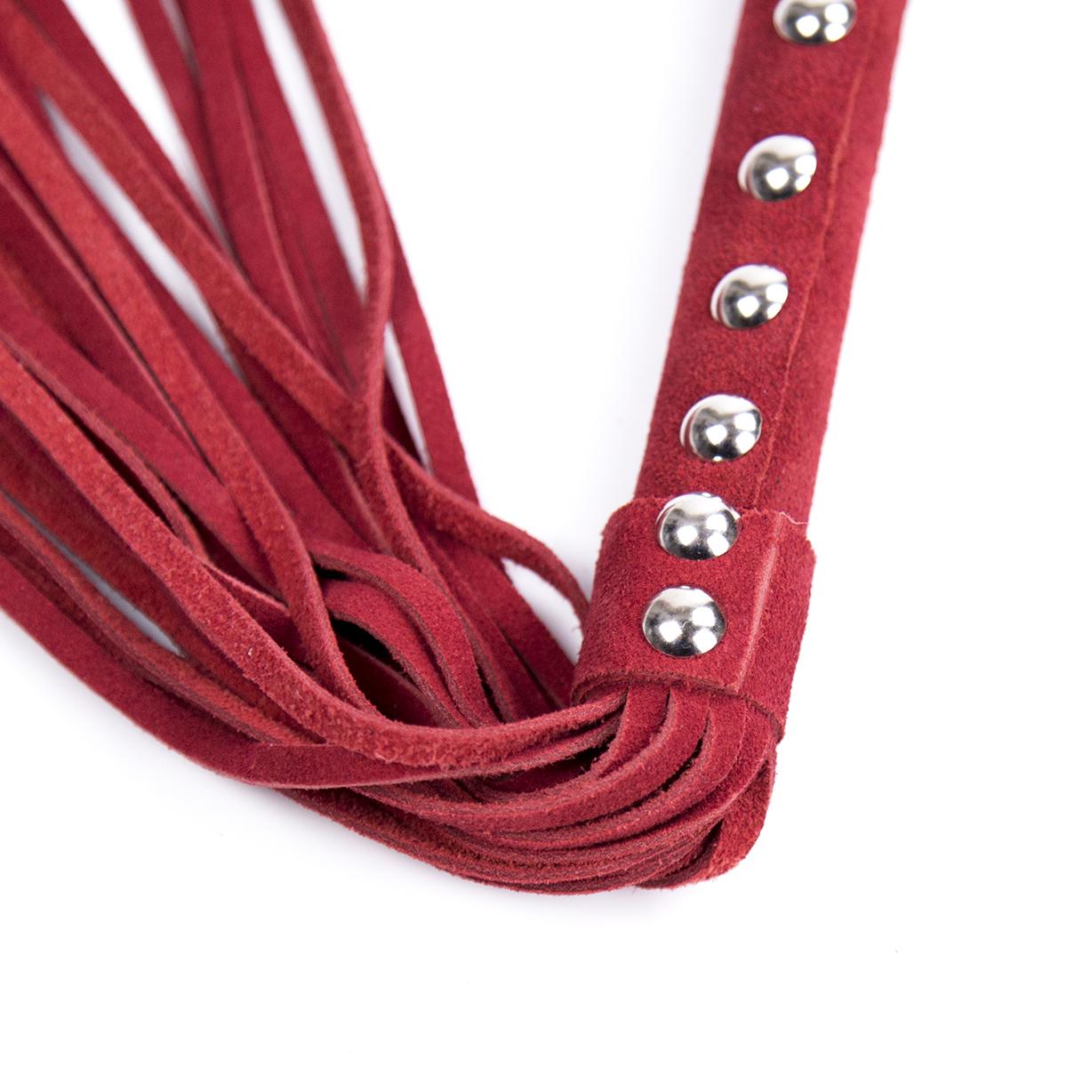 Leather Flogger 40cm Red