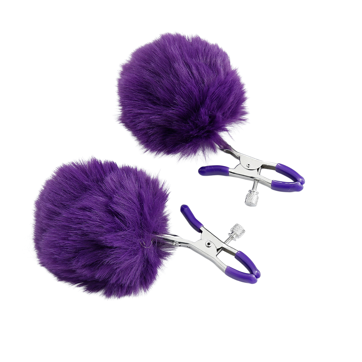 Plush Nipple Clamps Violet