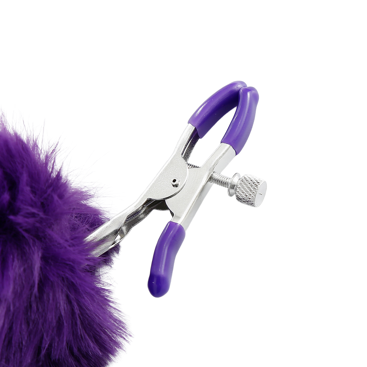 Plush Nipple Clamps Violet