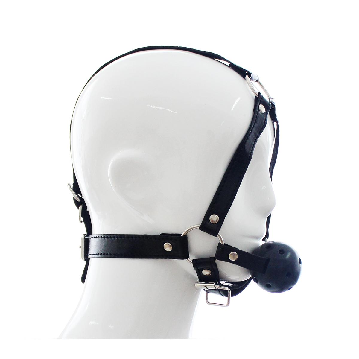 Full Head Ball Gag Black