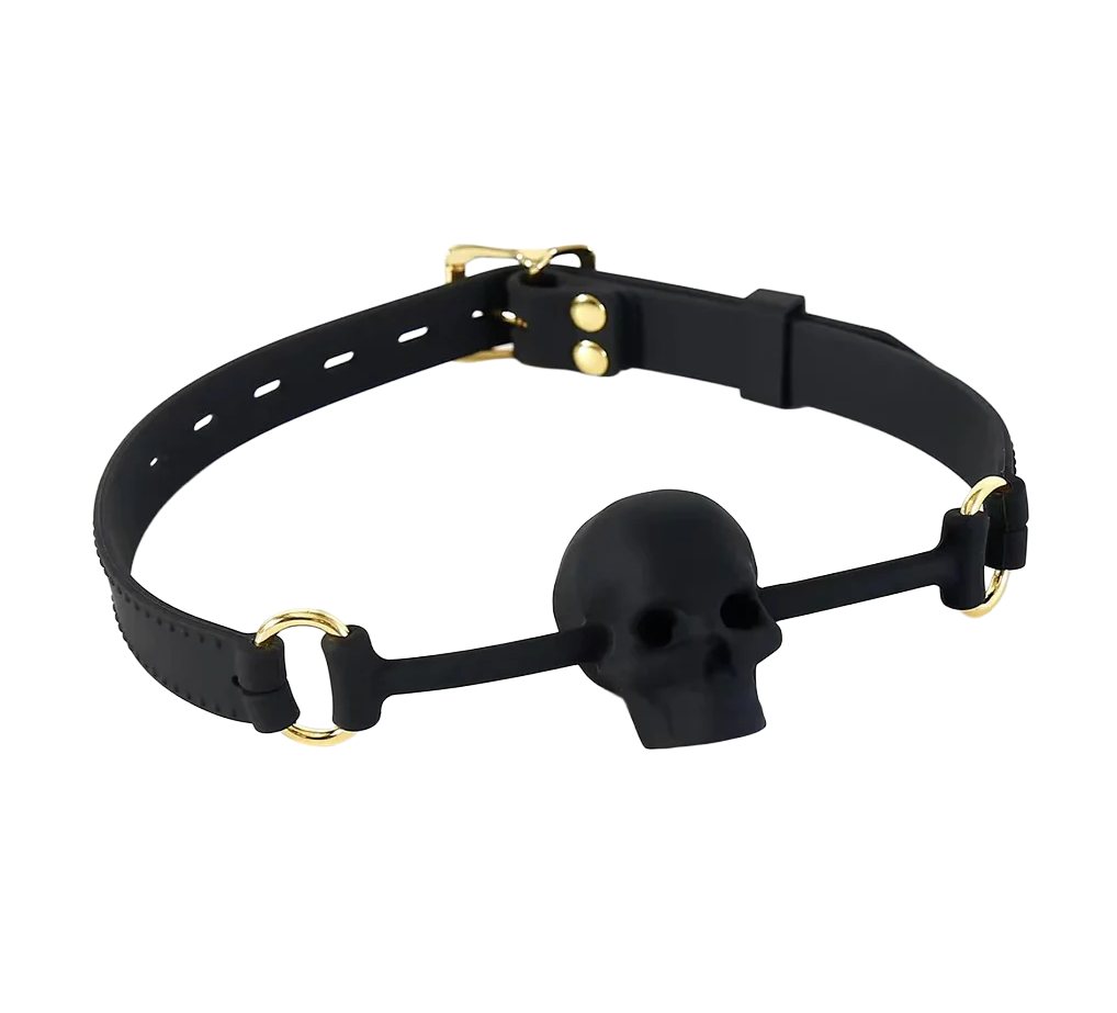 Skull Gag Black