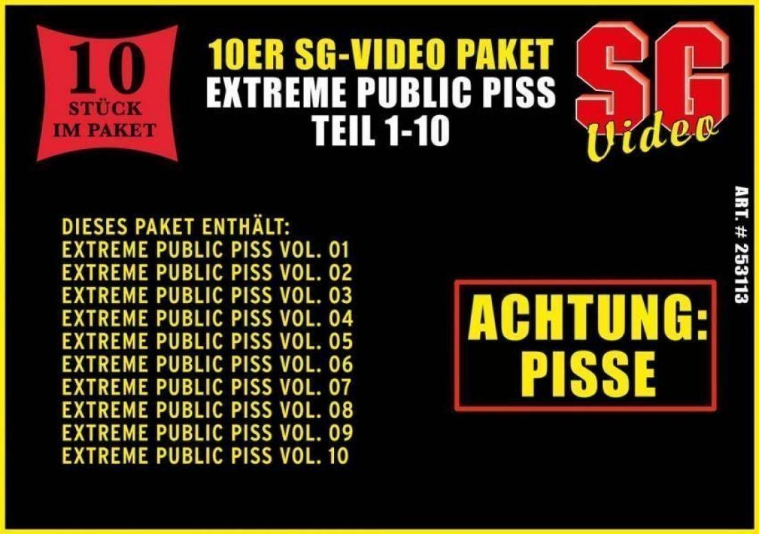SG Extreme Public Piss 1-10 10 DVD Pack