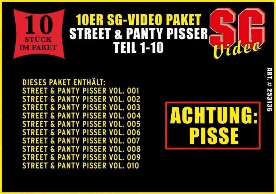 SG Street & Panty Pisser 1-10 10 DVD Pack