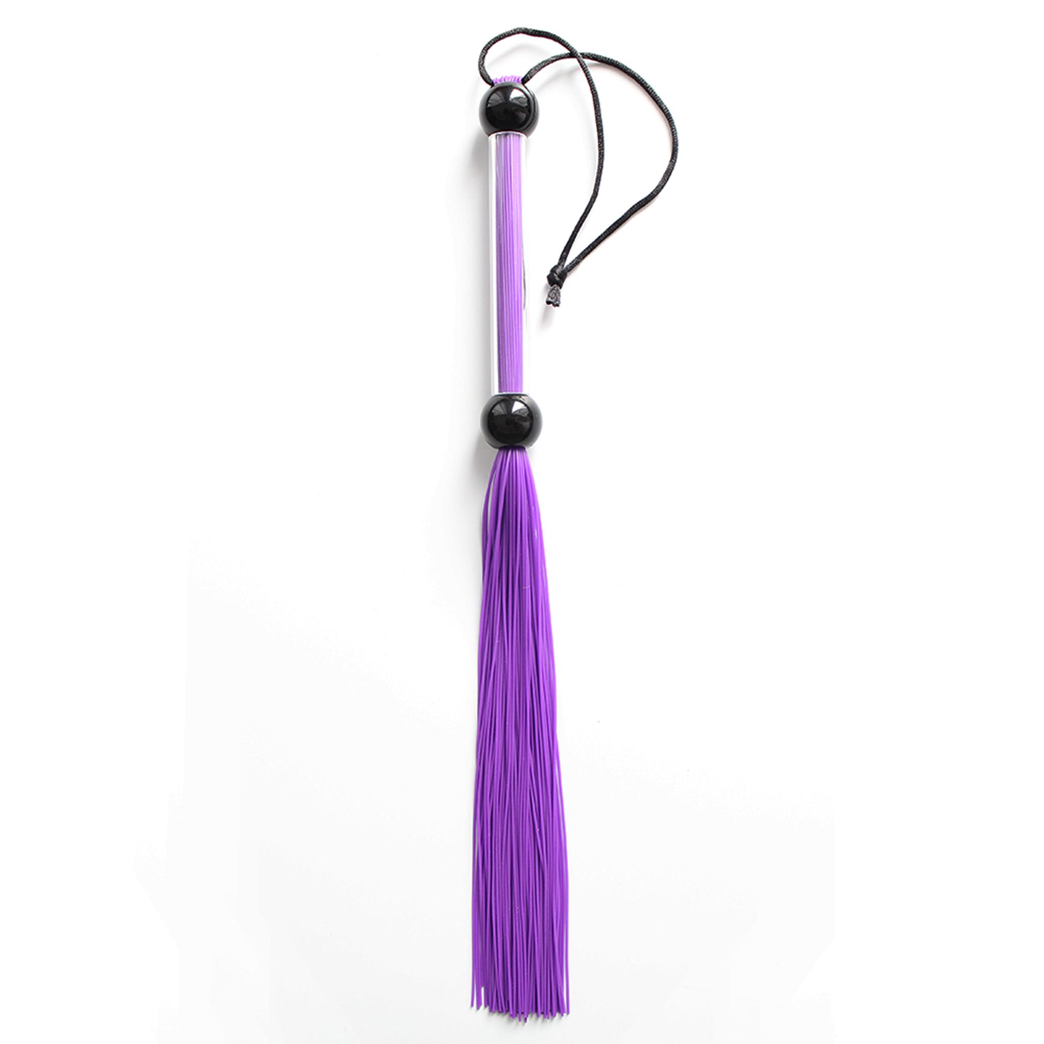 Silicone flogger 38cm purple
