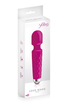 Love Wand rose, 20cm USB wand vibrator