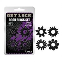 Cock Rings Set Black