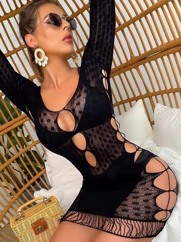 Babydoll with Sleeves S/L - Black