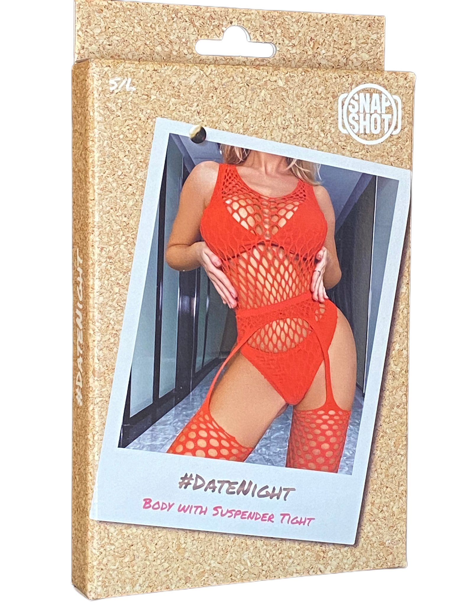 Body with Suspender Tight Set S/L - Red