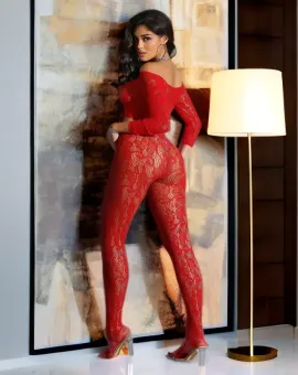 Top with Pantyhose S/L - Red