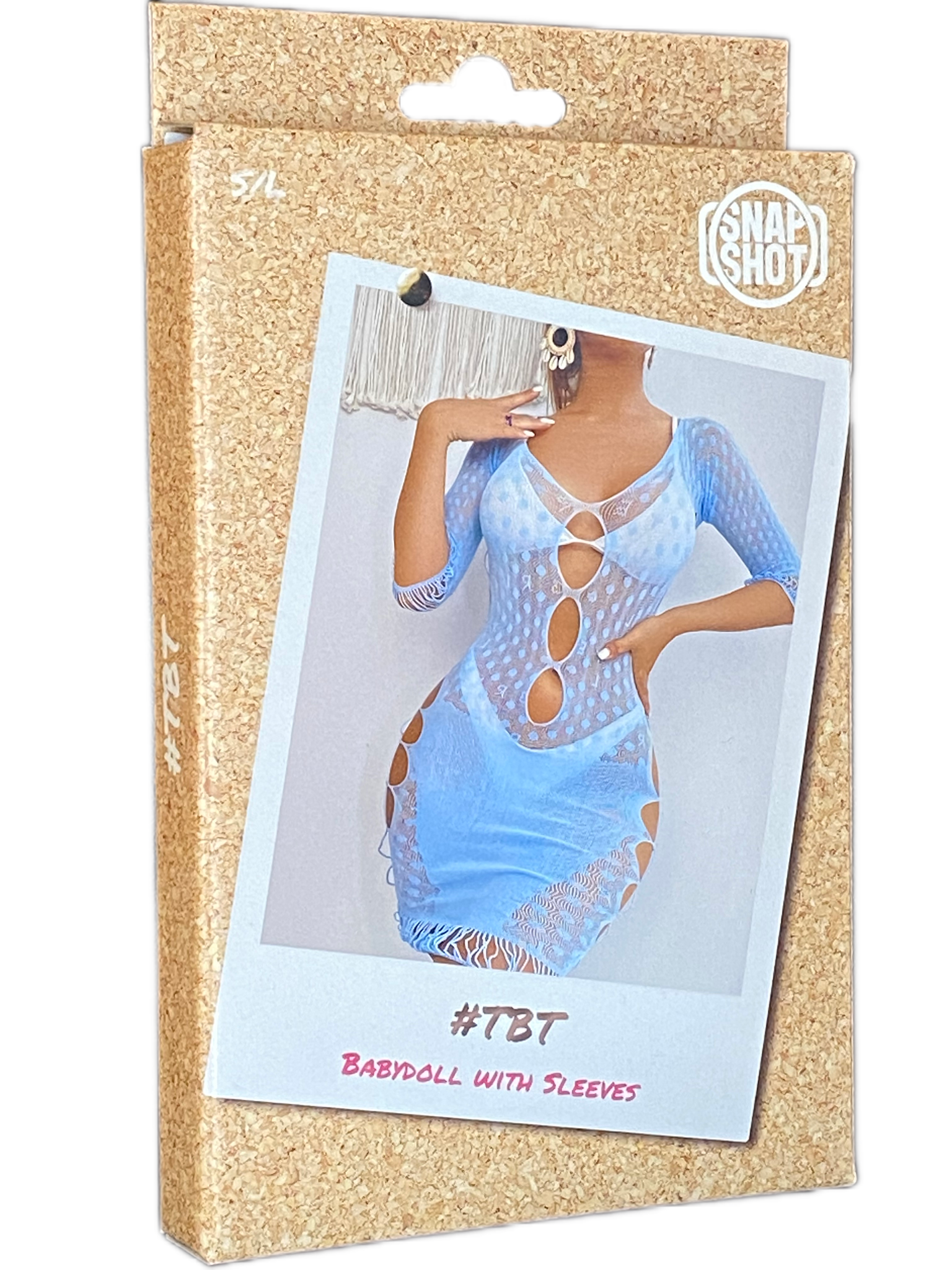 Babydoll with sleeves S/L - Light Blue