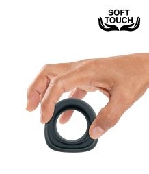 MR.COCK TRAPEZE SILICONE COCKRING BLACK