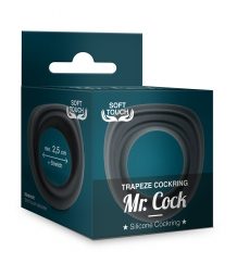 MR.COCK TRAPEZE SILICONE COCKRING BLACK