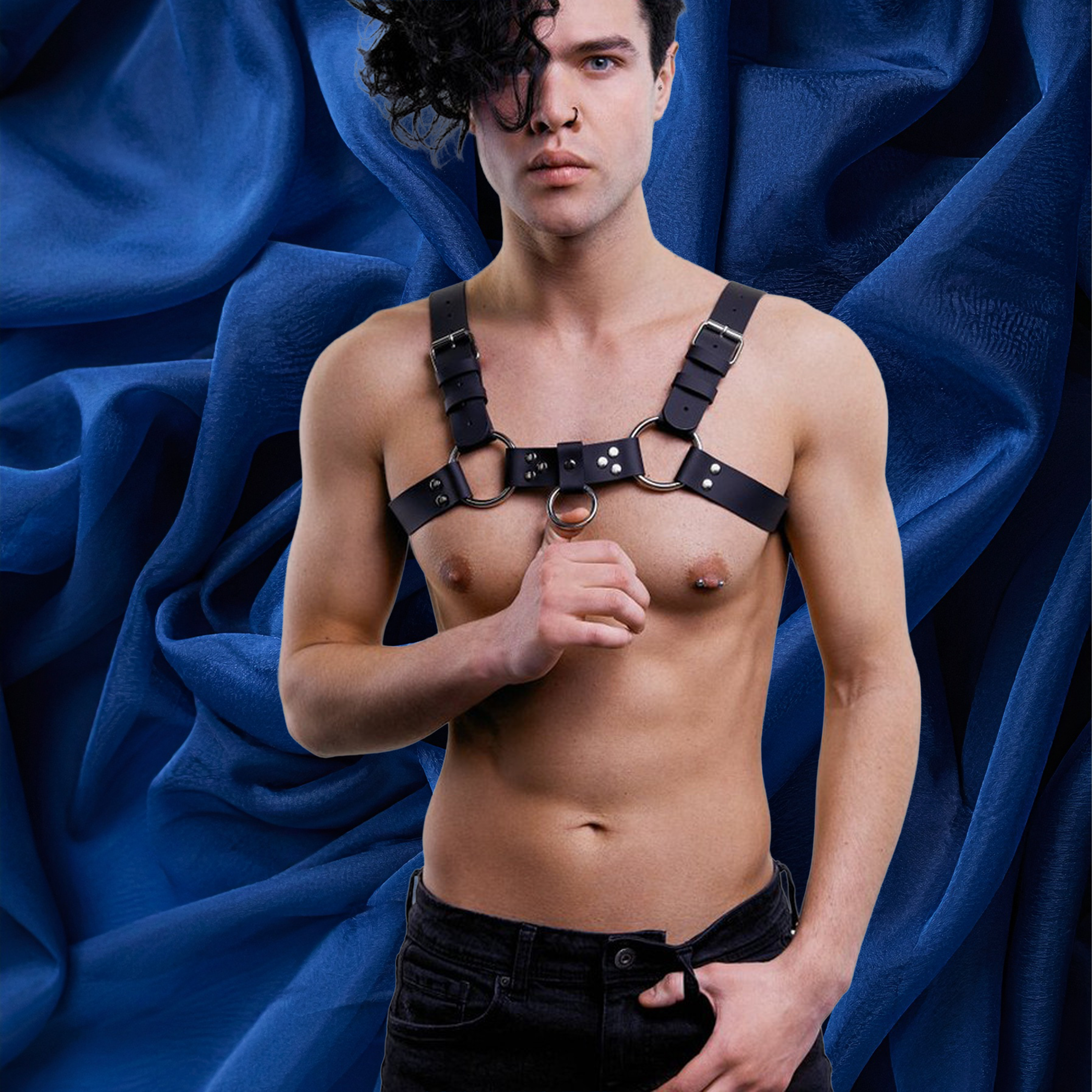 Men's Body Harness S/L Black