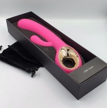 Rabbit vibrator handy two touch grip pink