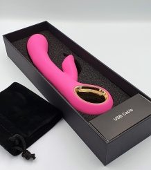 Vibratore rabbit handy handle petal grip pink