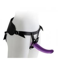 HARNESS WITH PURPLE DILDO SIZE L