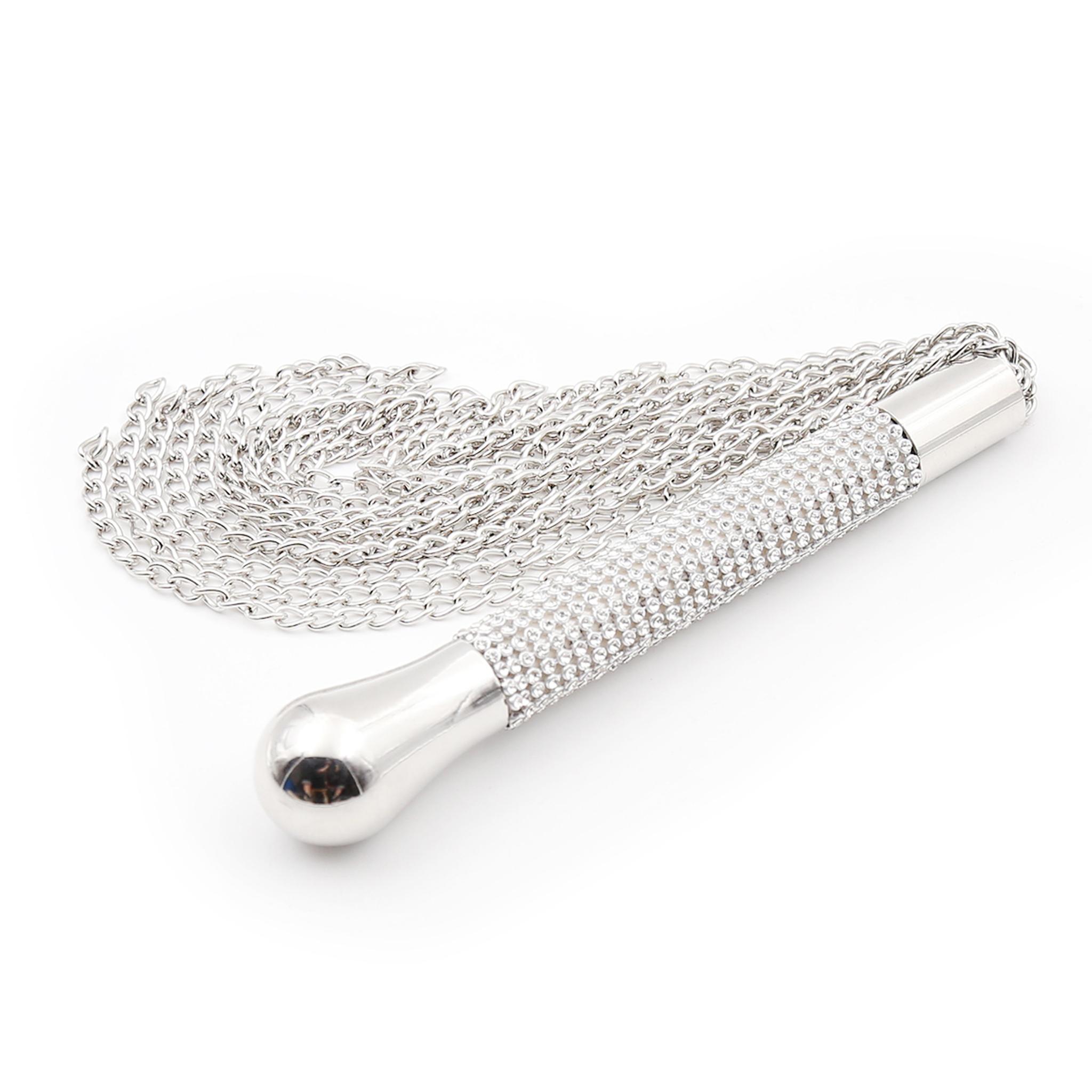 Whip diamonds 44cm silver