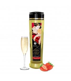 ROMANCE MASSAGE OIL STRAWBERRIES CHAMPAGNE 240 ML