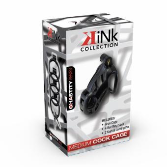 Kink Cock Cage Black - Medium