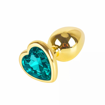 GOLD HEART DEEP GREEN LARGE