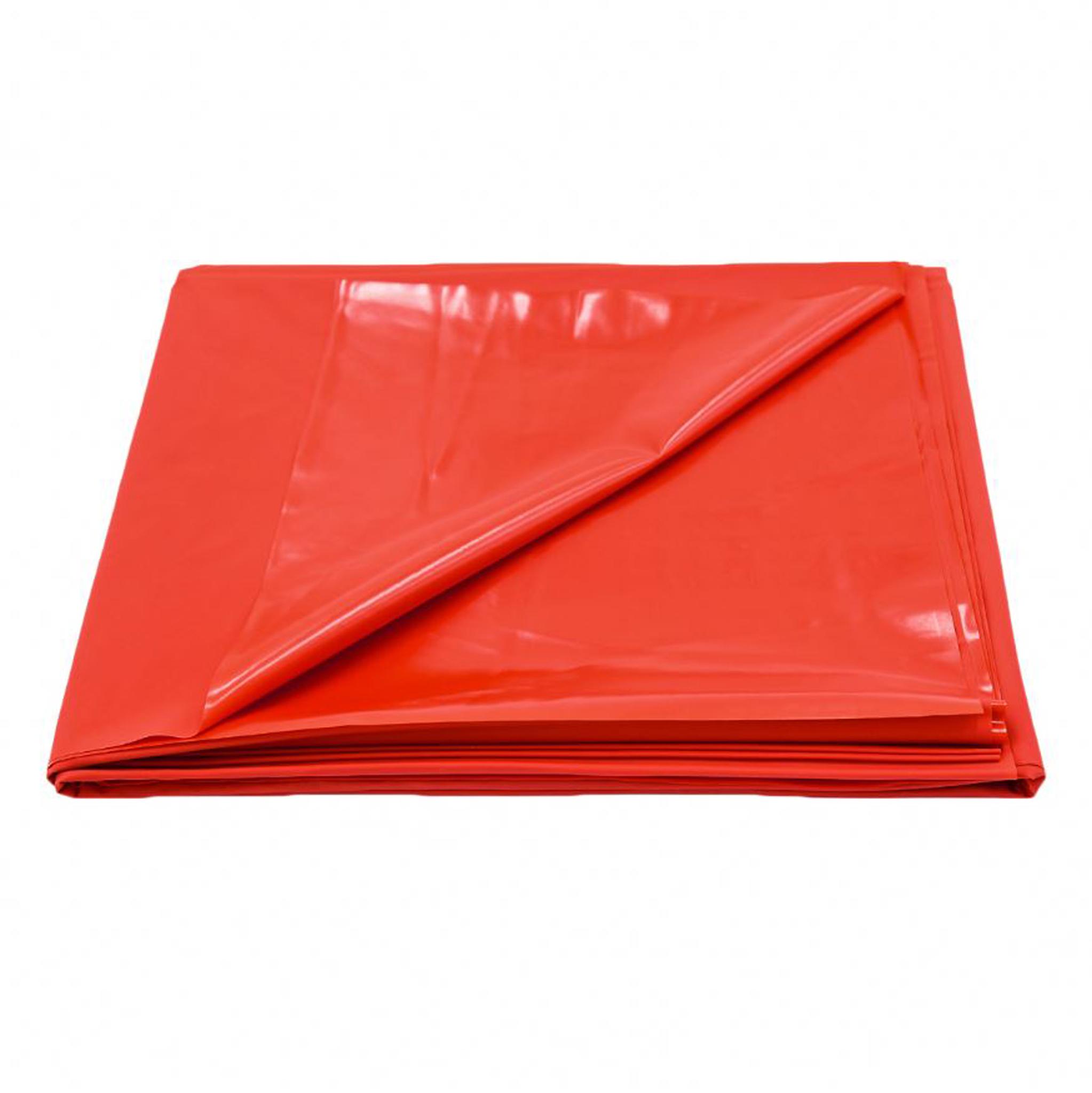 PVC bed sheet red 200x220