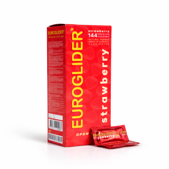 Euroglider Condooms Strawberry 144