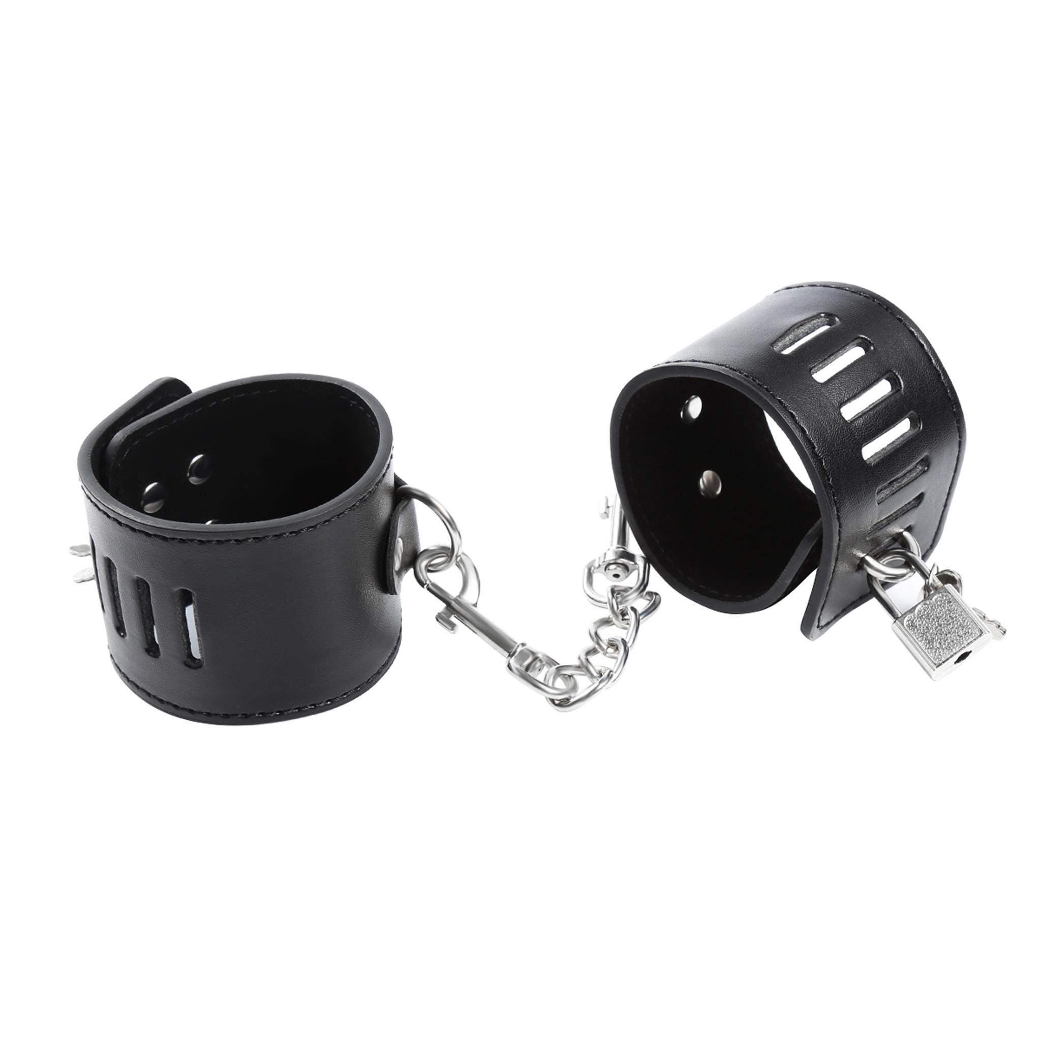 Hasp-Style Wrist Restraints Black
