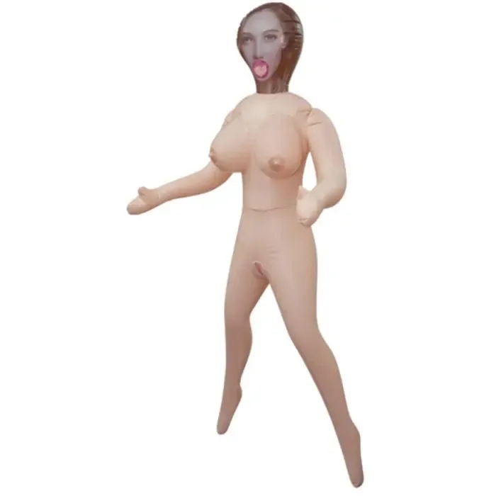 Hussy brunette standing pose Inflatable Love Doll