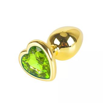 GOLD HEART GREEN LARGE