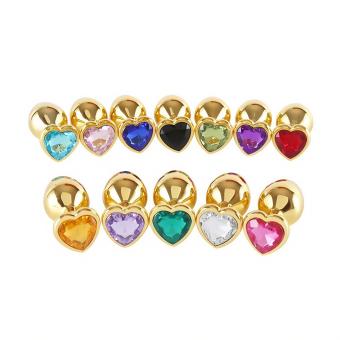 GOLD HEART WHITE MEDIUM